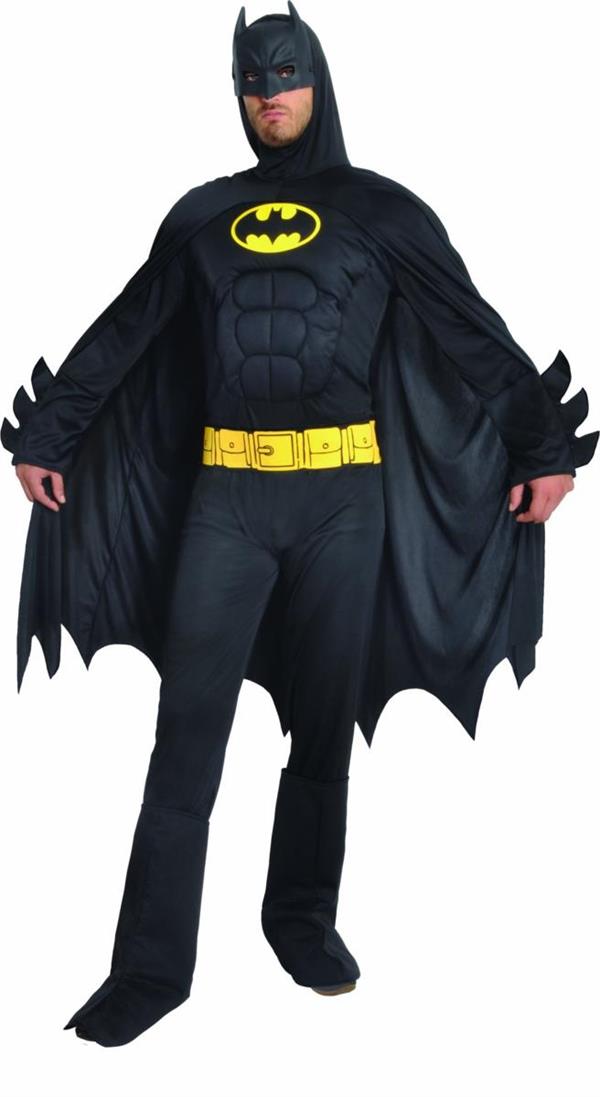 BATMAN COSTUME AD. w/MUSCLES BLACK