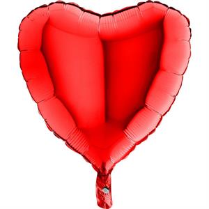 18 (45cm) PALLONCINO MYLAR CUORE ROSSO