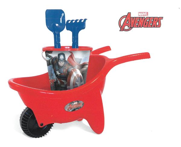 CARRIOLA AVENGERS CON SECCHIELLO E ACCESSORI