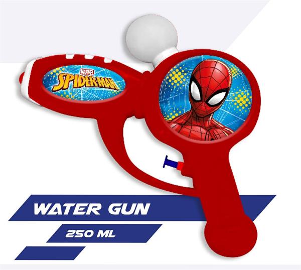 PISTOLA ACQUA SPIDERMAN CON SERBATOIO A PALLA ML 250 CM 23X14X4,