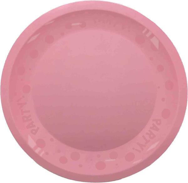 REUSABLE PIATTO PARTY DIAM CM 21 ROSA